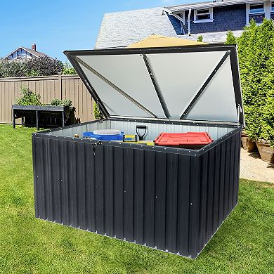 Outdoor Metal Storage Box, Patio Garden Deck Storage Container