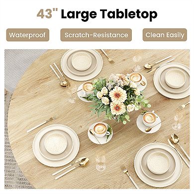 43" Round Dining Table for Dining Room