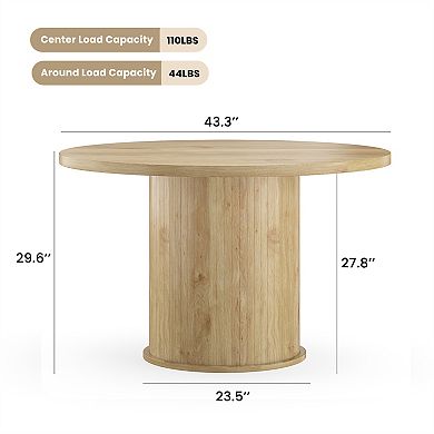 43" Round Dining Table for Dining Room