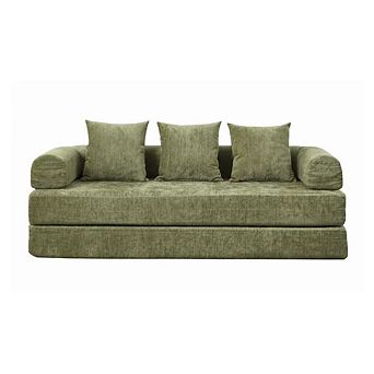 GOODSILO Convertible Folding Mattress Couch Floor Sofa Bed with Armrest Lounge