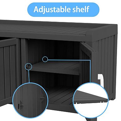 120 Gallon Shoe Storage Cabinet with 2 Doors