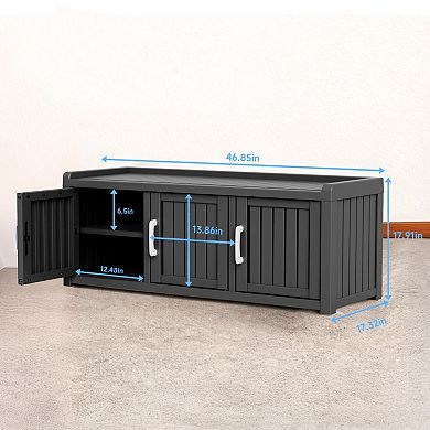 120 Gallon Shoe Storage Cabinet with 2 Doors