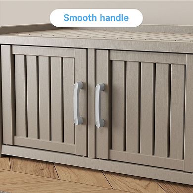 2-Door Outdoor Shoe Cabinet