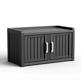 2-Door Outdoor Shoe Cabinet