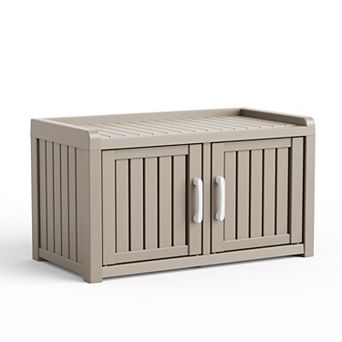 2-Door Outdoor Shoe Cabinet
