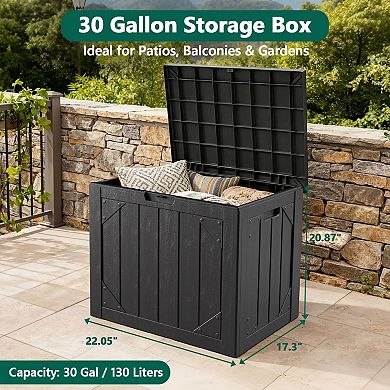 30 Gallon Injection Molded Deck Box