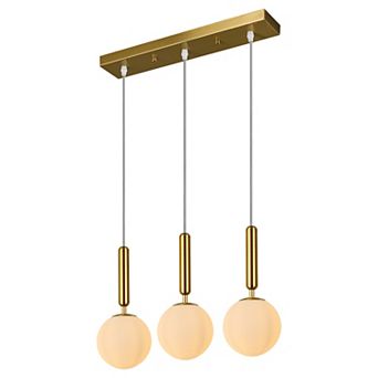 ZLAIQB 3-Light Glass Modern Pendant Mount 20.86" Ceiling Light