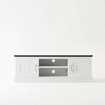 Farmhouse TV Stand for 65 Inch TVs Entertainment Center with Storage Cabinets, Media Console Table