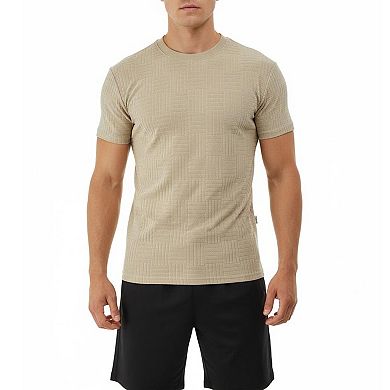 Men's Textured Short Sleeve Hooded Shirt, Casual Breathable Button Summer Top