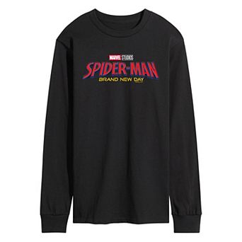Men's Spider-Man Brand New Day Logo Long Sleeve Graphic Tee