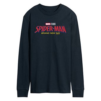 Men's Spider-Man Brand New Day Logo Long Sleeve Graphic Tee