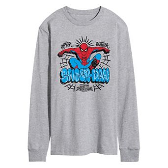 Men's Spider-Man Brand New Day Graffiti Long Sleeve Graphic Tee