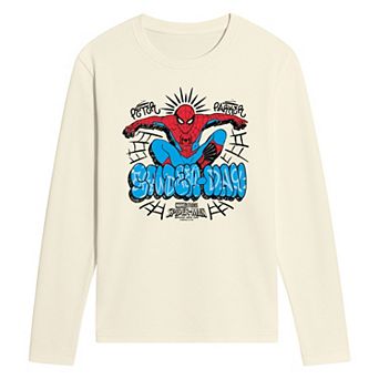 Men's Spider-Man Brand New Day Graffiti Long Sleeve Graphic Tee
