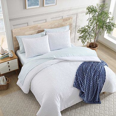 Nautica Embossed Sunflower Comforter Set with Shams