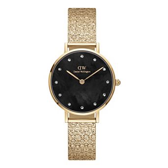 Daniel Wellington Women's 28 mm Stainless Steel Crystal Mother-of-Pearl Dial Mesh Watch - DW0010059