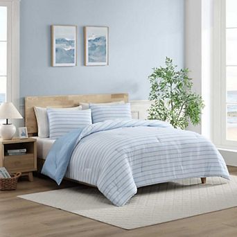 Nautica Chambray Waves Comforter Set with Shams
