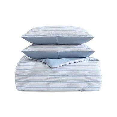 Nautica Chambray Waves Comforter Set with Shams