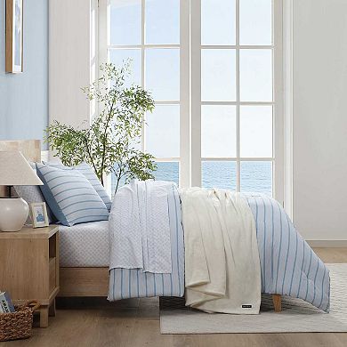 Nautica Chambray Waves Comforter Set with Shams