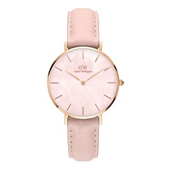 Daniel Wellington Women's 32 mm Mother-of-Pearl Dial Leather Strap Watch - DW00100514