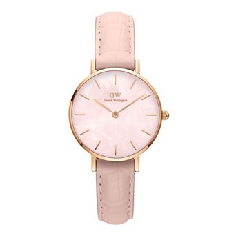 Daniel Wellington Women's 28 mm Mother-of-Pearl Dial Leather Strap Watch - DW00100511
