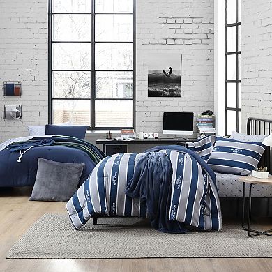Nautica Solid Microfiber Comforter Set with Shams