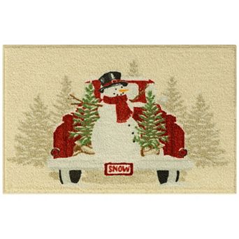 St. Nicholas Square® Holiday Yuletide Snowman Rug