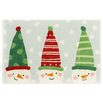 St. Nicholas Square® Holiday Snowman Hats Rug