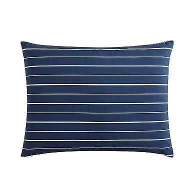Nautica Longdale Solid Stripe Comforter Set with Shams