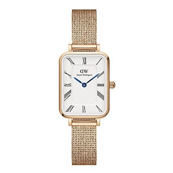 Daniel Wellington Women's Quadro 20 mm Stainless Steel Pressed Mesh Watch - DW00100687