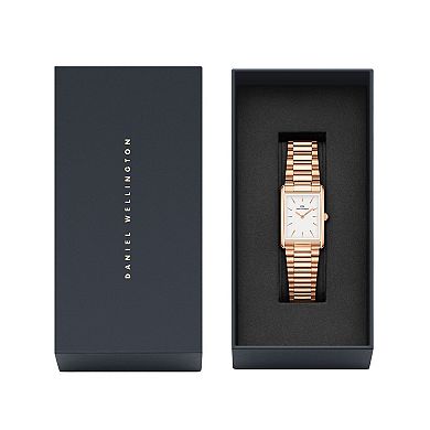 Daniel Wellington Women's Rectangular 22 mm Stainless Steel Bracelet Watch - DW00100699