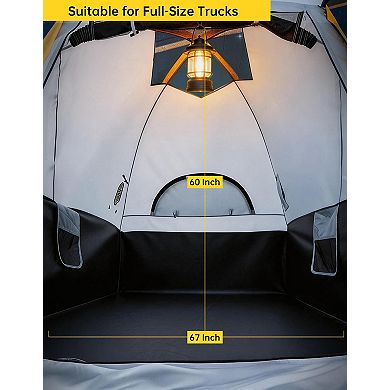 Truck Bed Tent - Quick Setup, Waterproof, Sealed Floor, Fits Pickups, Camping Gear