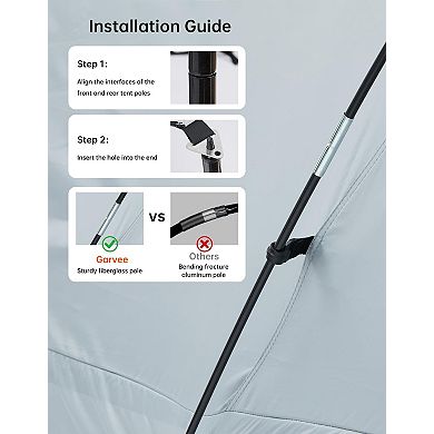 Truck Bed Tent - Quick Setup, Waterproof, Sealed Floor, Fits Pickups, Camping Gear