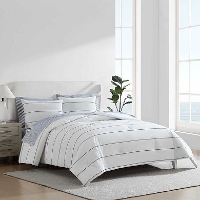 Nautica Naval Stripe Comforter Set with Shams