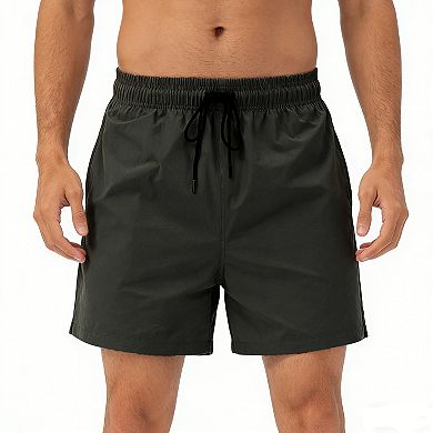 Men’s Quick-Dry Cargo Shorts with Drawstring Waist Relaxed Straight-Leg Fit & Multi-Pockets