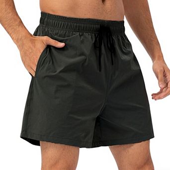 Men’s Quick-Dry Cargo Shorts with Drawstring Waist Relaxed Straight-Leg Fit & Multi-Pockets