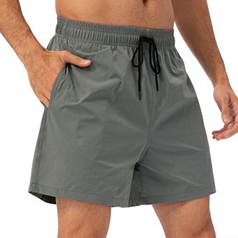 Men’s Quick-Dry Cargo Shorts with Drawstring Waist Relaxed Straight-Leg Fit & Multi-Pockets