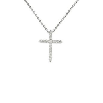 Faith Cubic Zirconia Cross Necklaces