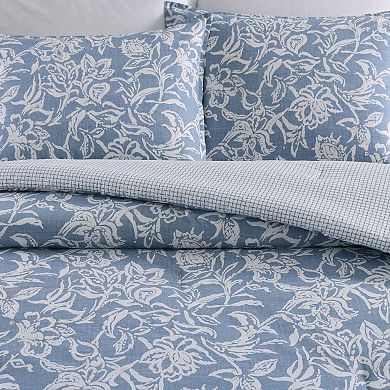 Nautica Floral Print Duvet Cover Set with Shams