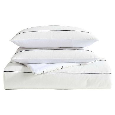 Nautica Naval Stripe Duvet Cover Set with Shams