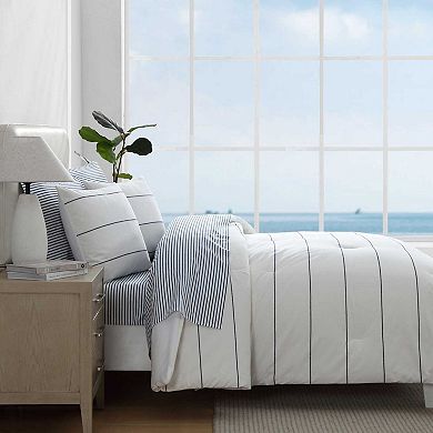 Nautica Naval Stripe Duvet Cover Set with Shams