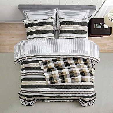 Nautica Prospect Harbor 8-Piece Comforter Bonus Bed Set with Shams