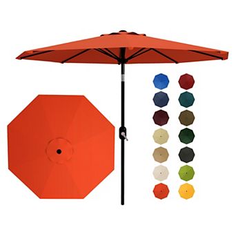 10FT Patio Umbrella, UV Protection & Waterproof, Push Button Tilt & Crank for Deck (No Base)