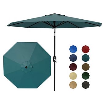10FT Patio Umbrella, UV Protection & Waterproof, Push Button Tilt & Crank for Deck (No Base)