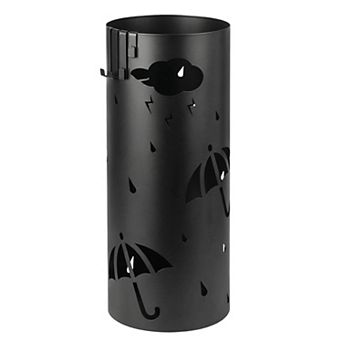 Freestanding Umbrella Stand, Cold Rolled Steel Holder for MediumUmbrellas, Canes & Walking Sticks
