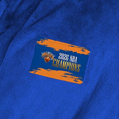 New York Knicks 2026 NBA Champions Vanguard Royal Silk Touch Robe