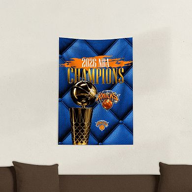 New York Knicks 2026 NBA Champions Gilded Tapestry