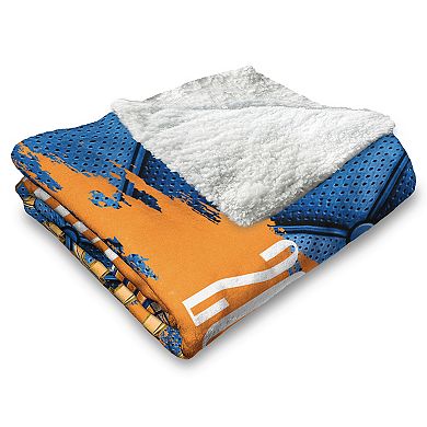 New York Knicks 2026 NBA Champions Noble Silk Touch Sherpa Throw Blanket