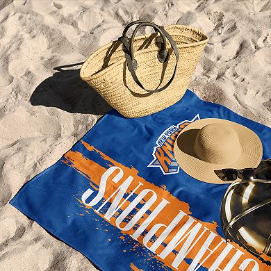 New York Knicks 2026 NBA Champions Exalted Beach Towel