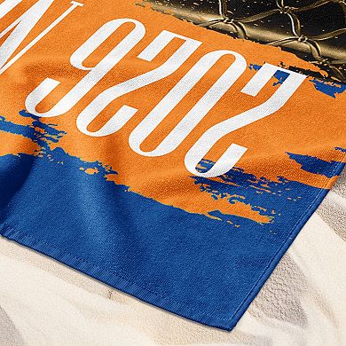 New York Knicks 2026 NBA Champions Exalted Beach Towel