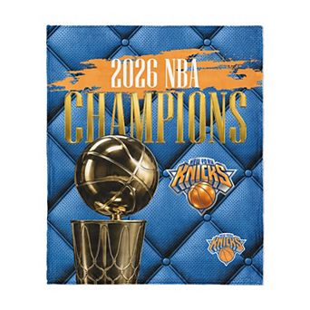 New York Knicks 2026 NBA Champions Noble Silk Touch Throw Blanket
